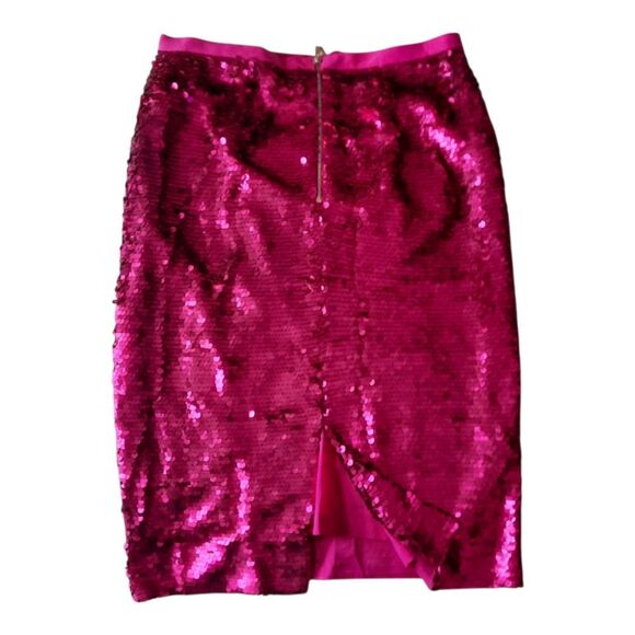 Etcetera Pink Sequin Knee-Length Pencil Skirt - Picture 3 of 3
